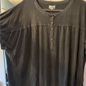 Wonderly Dark Gray Casual Button Down Shirt